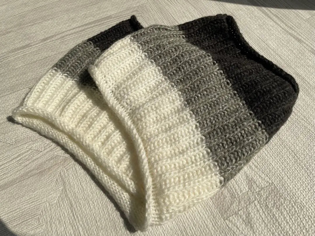 Striped neck warmer size F