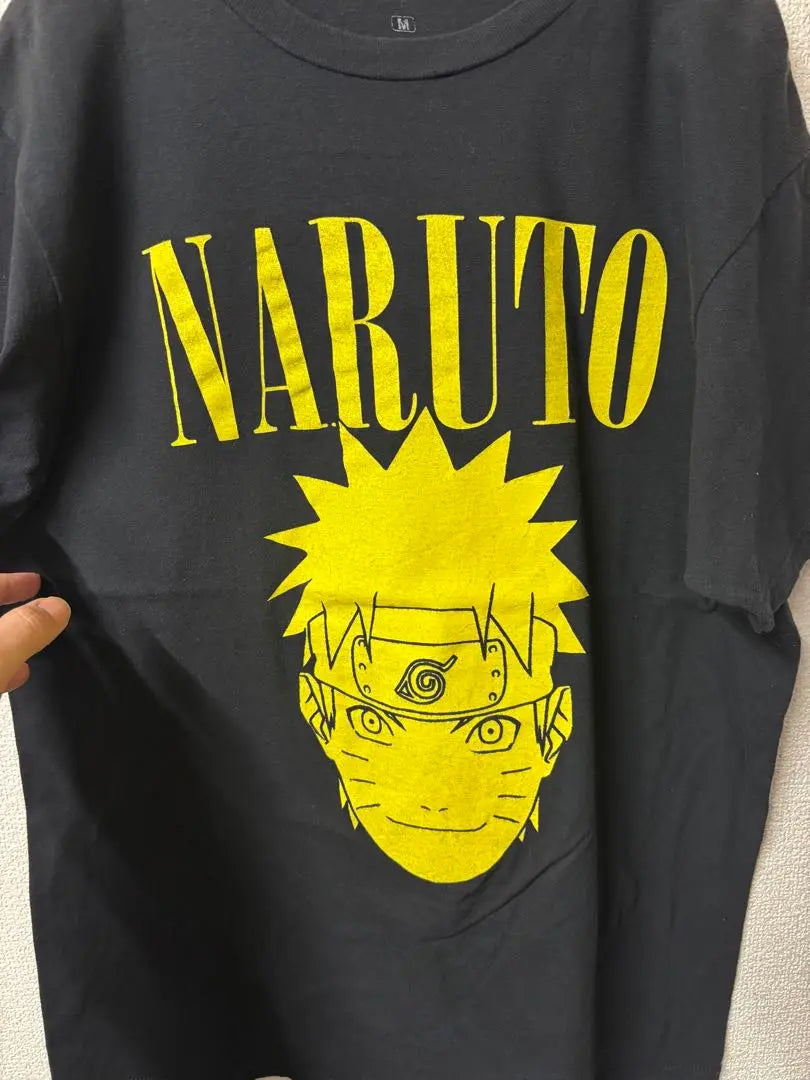 Uzumaki Naruto T-shirt Black Yellow A-109