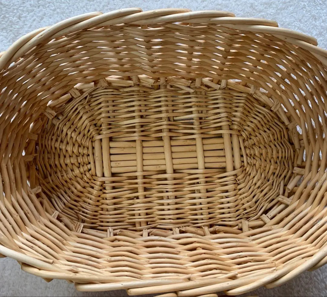 [Unused during price reduction] Retro natural basket basket small accessory case 8-piece set