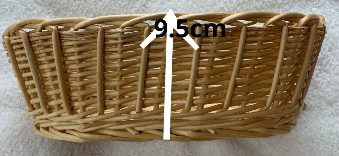 [Unused during price reduction] Retro natural basket basket small accessory case 8-piece set