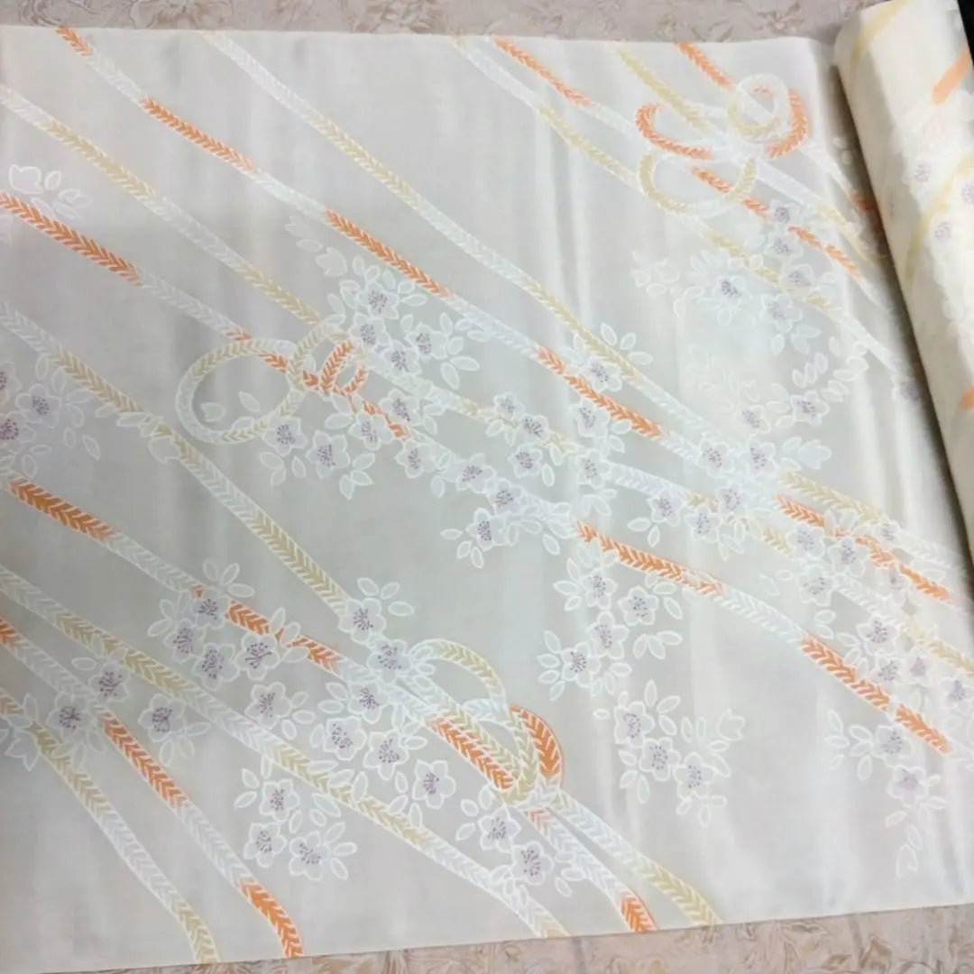 ★ New unused ★ Kimono fabric with white pattern