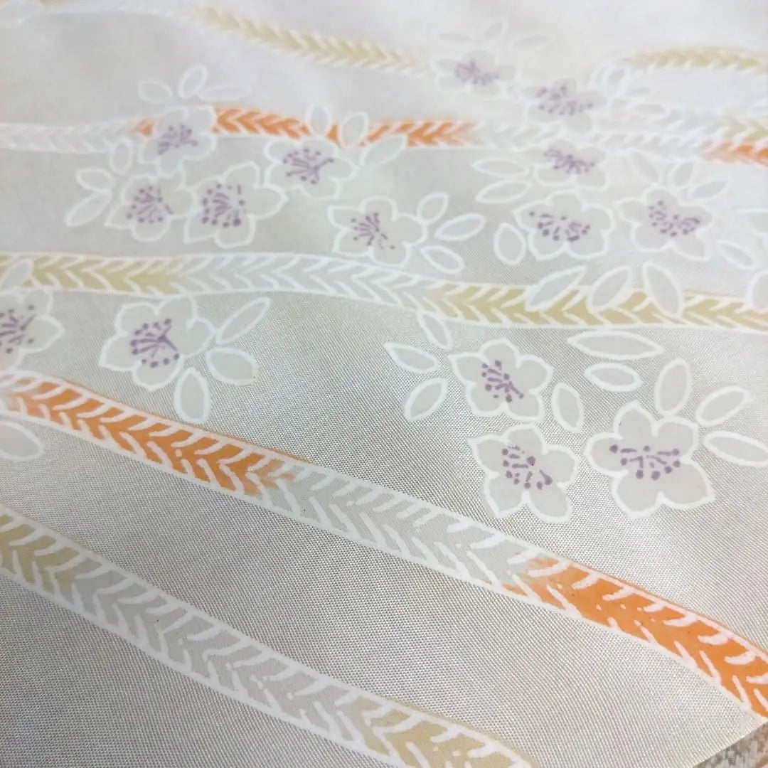 ★ New unused ★ Kimono fabric with white pattern