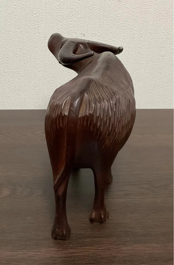 Buffalo ornament, wood carving, hand carving, wooden, craft, made in the Philippines, overseas souvenirs, shipping included