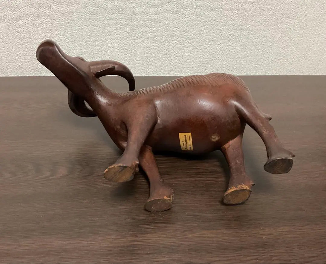 Buffalo ornament, wood carving, hand carving, wooden, craft, made in the Philippines, overseas souvenirs, shipping included