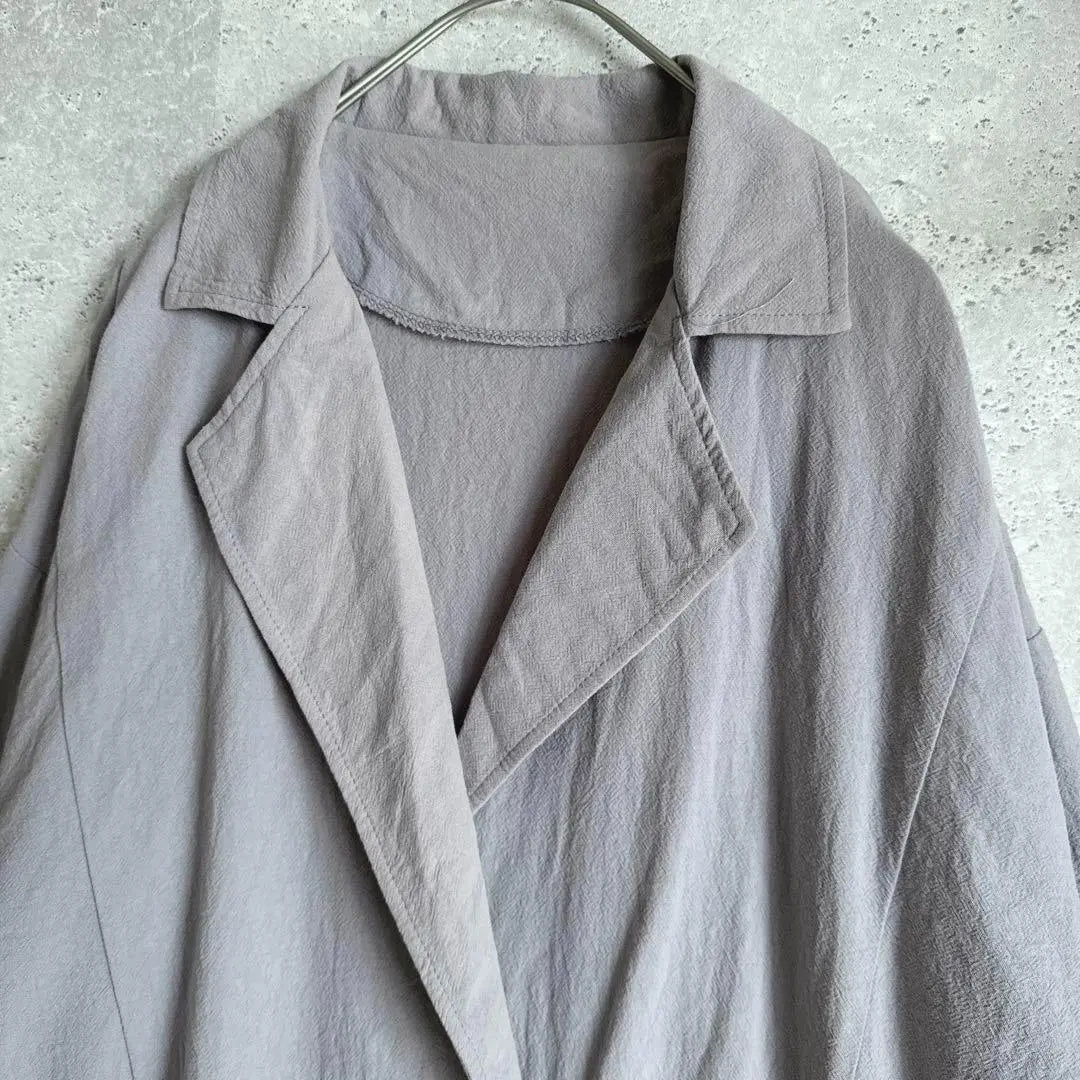 Grail Tailored Jacket L Smoked Grey Double Button Thin Loose