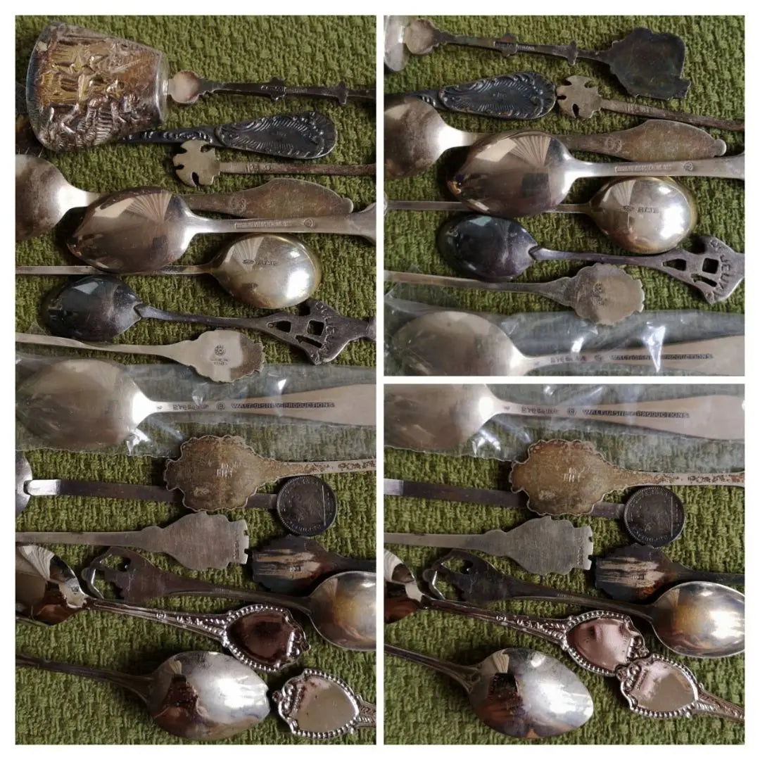 Exquisite Silver British German World Antique Spoons 50 Pieces