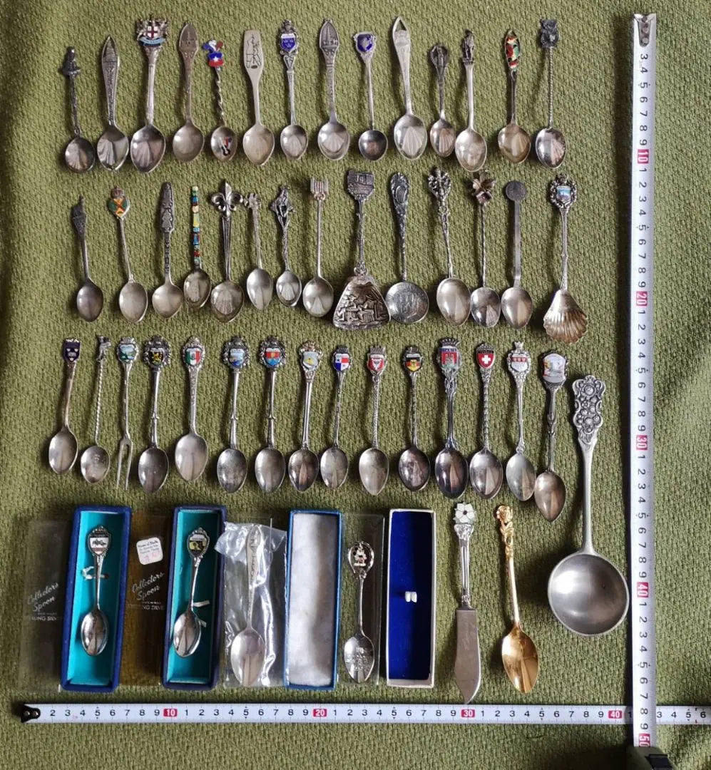 Exquisite Silver British German World Antique Spoons 50 Pieces