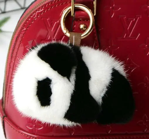 New limited ★ Panda -chan ★ finest mink Far Charm /Keychain fur fur