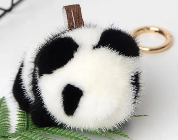 New limited ★ Panda -chan ★ finest mink Far Charm /Keychain fur fur