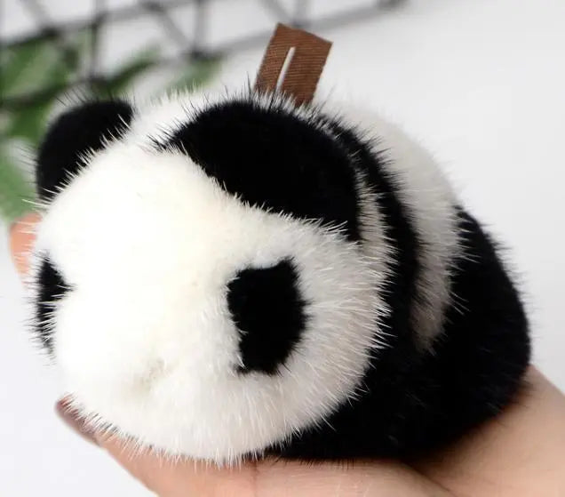 New limited ★ Panda -chan ★ finest mink Far Charm /Keychain fur fur