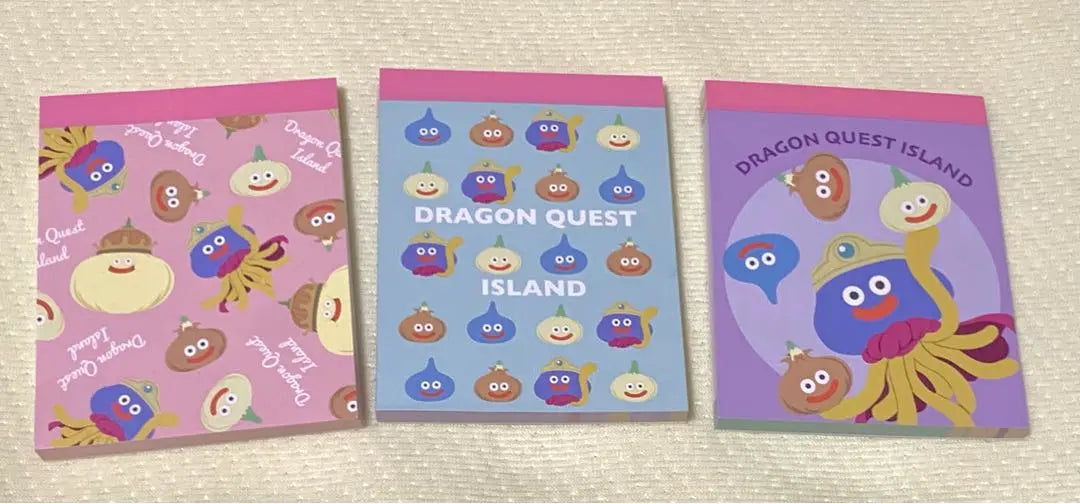 Dragon Quest Island Limited Notepad Set of 3 | ドラゴンクエストアイランド限定 メモ帳 ３点セット