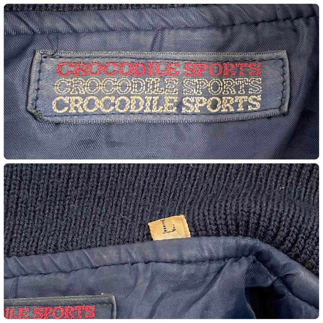 90s Vintage CROCODILE SPORTS Stadium Jacket Men's L