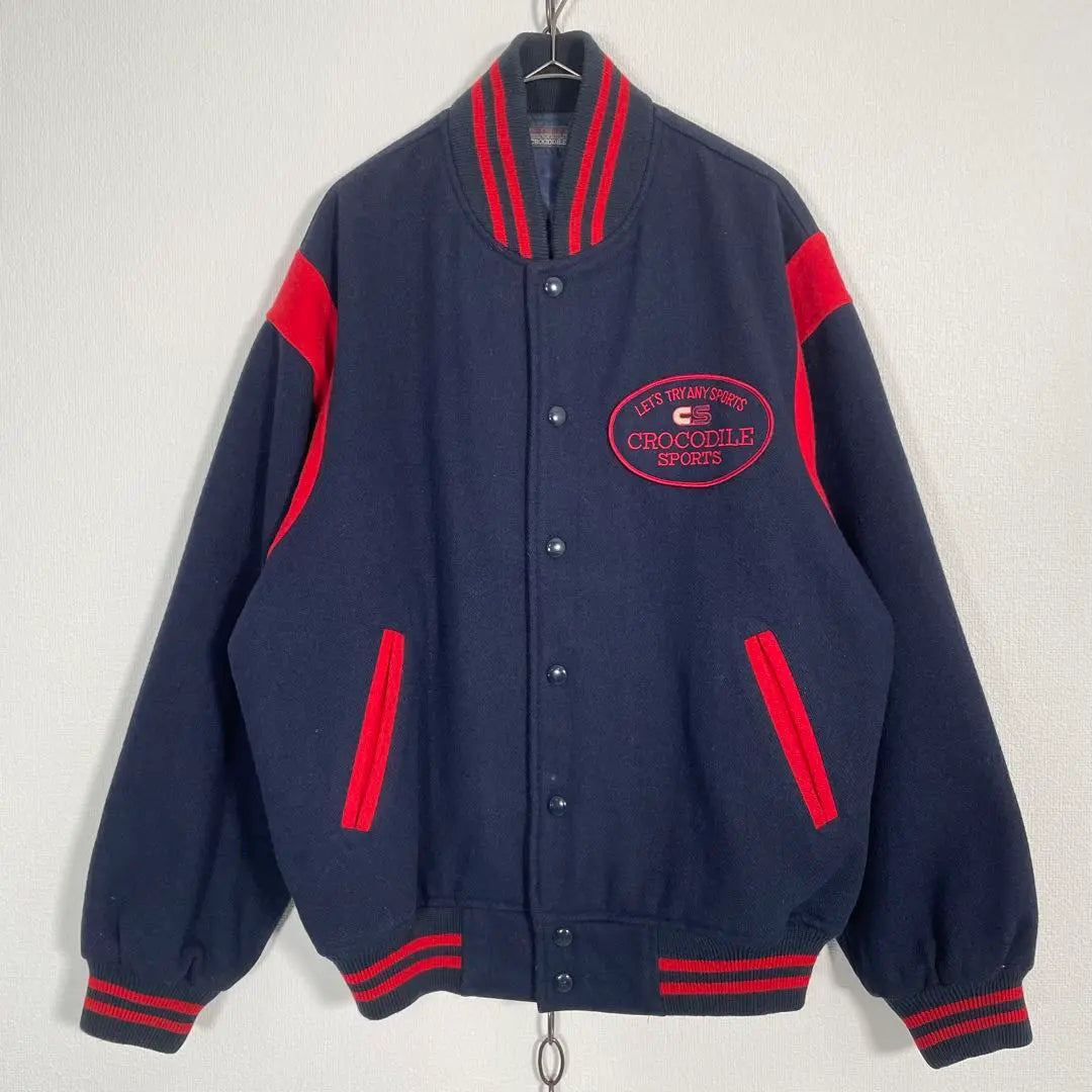 90s Vintage CROCODILE SPORTS Stadium Jacket Men's L