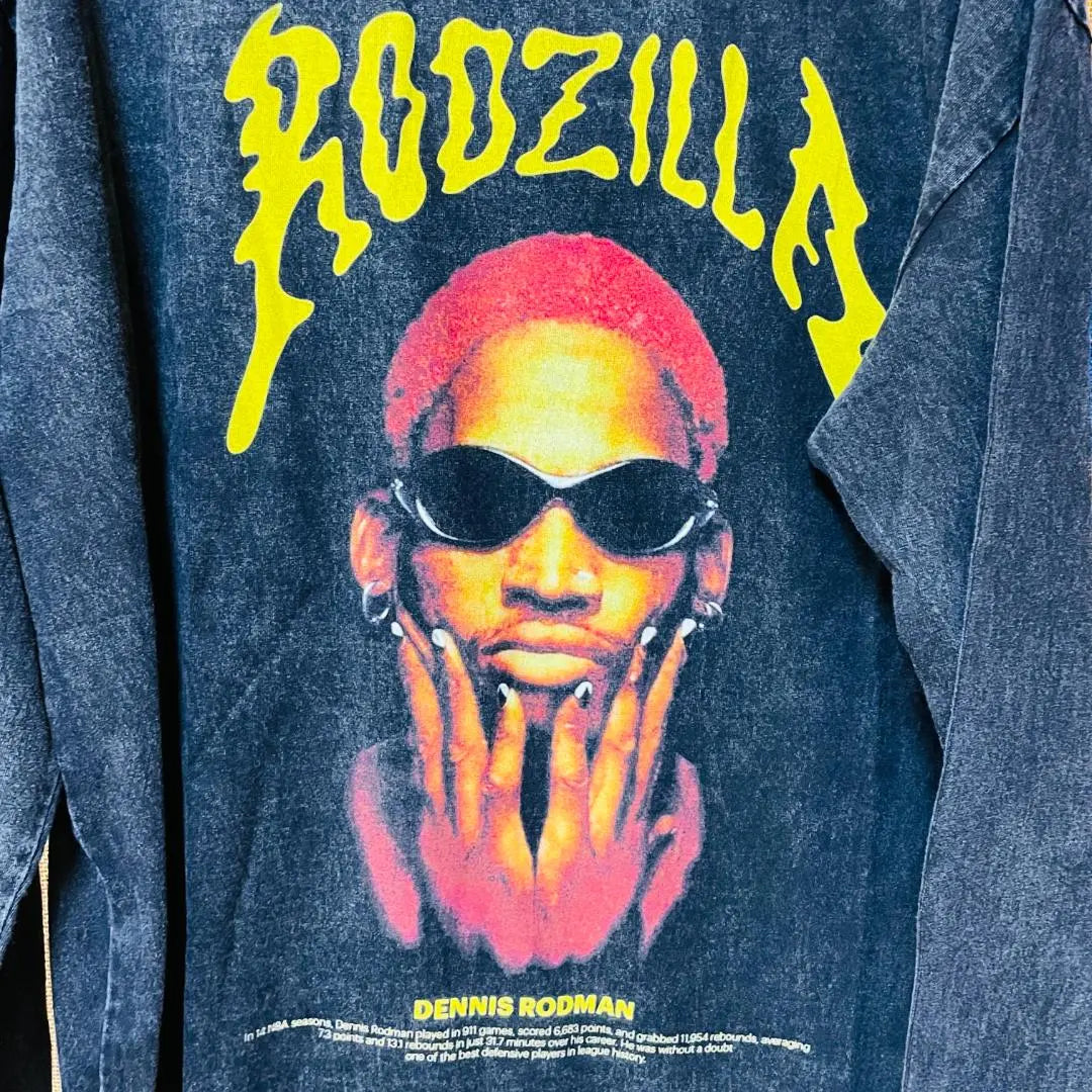 Camiseta larga Dennis Rodman para hombre, estilo reggae, gafas de sol, estilo urbano