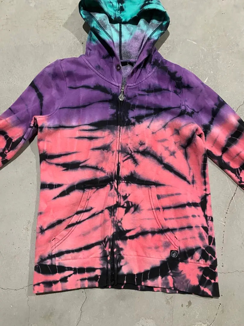 VOLCOM Tie-dye Hoodie Women's S Tie-dye