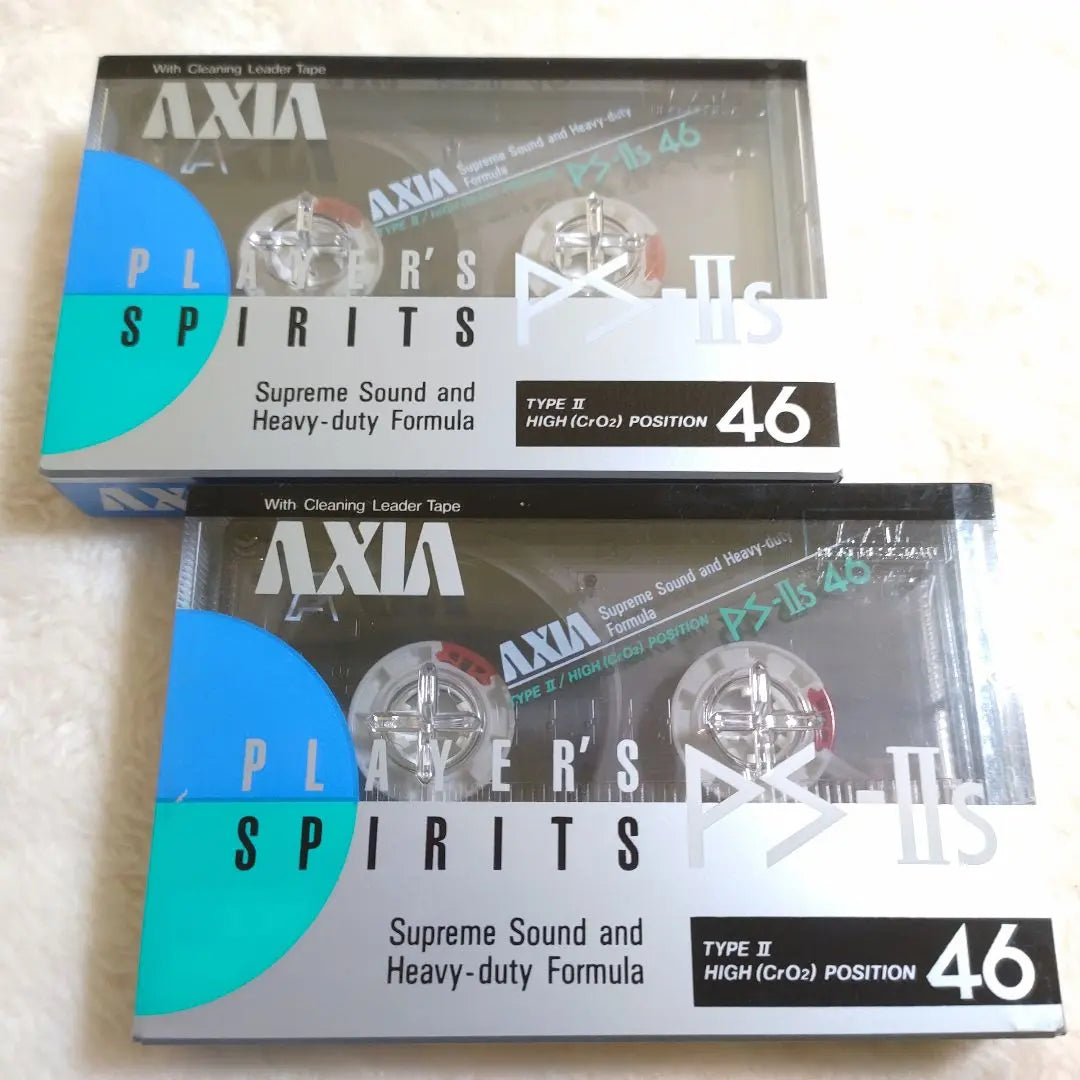 [Rare/Unused] AXIA PS-IIs 46 minutes TYPE II High position 2 pieces