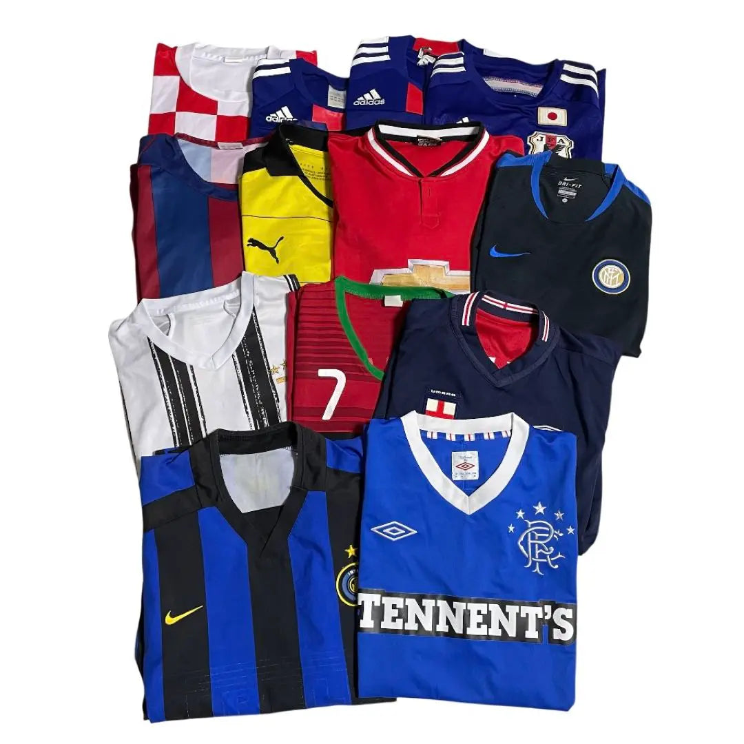 Overseas soccer game shirts set of 13