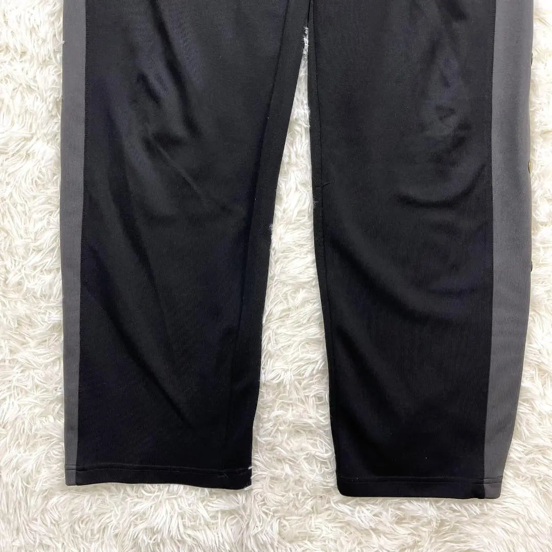 HUMMER/HUMMER Side Button Style Track Pants Jersey Black x Gold