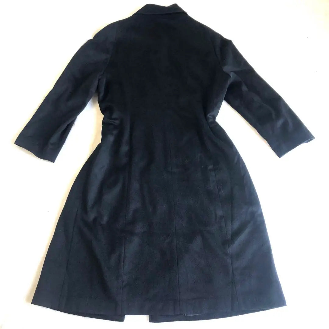 100% cashmere women's trench coat 9AR black