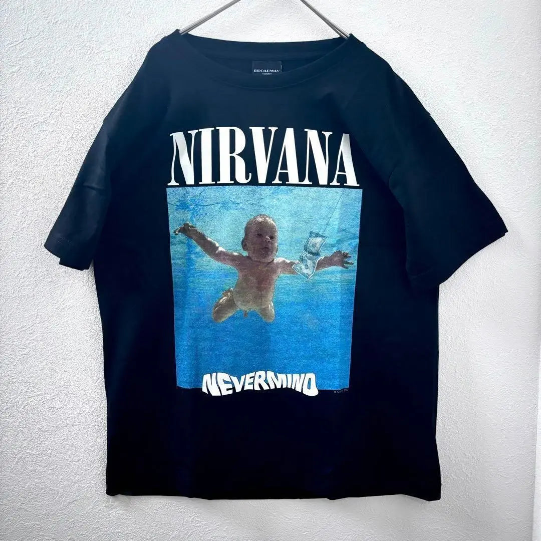 High Quality NIRVANA Nevermind Rock T-shirt 100% Cotton New L Size