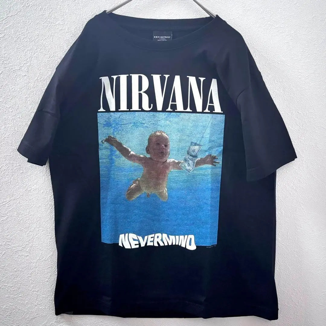 High Quality NIRVANA Nevermind Rock T-shirt 100% Cotton New L Size