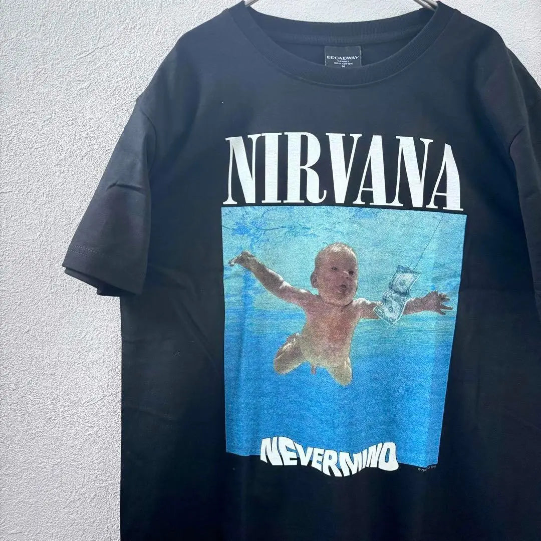 High Quality NIRVANA Nevermind Rock T-shirt 100% Cotton New L Size