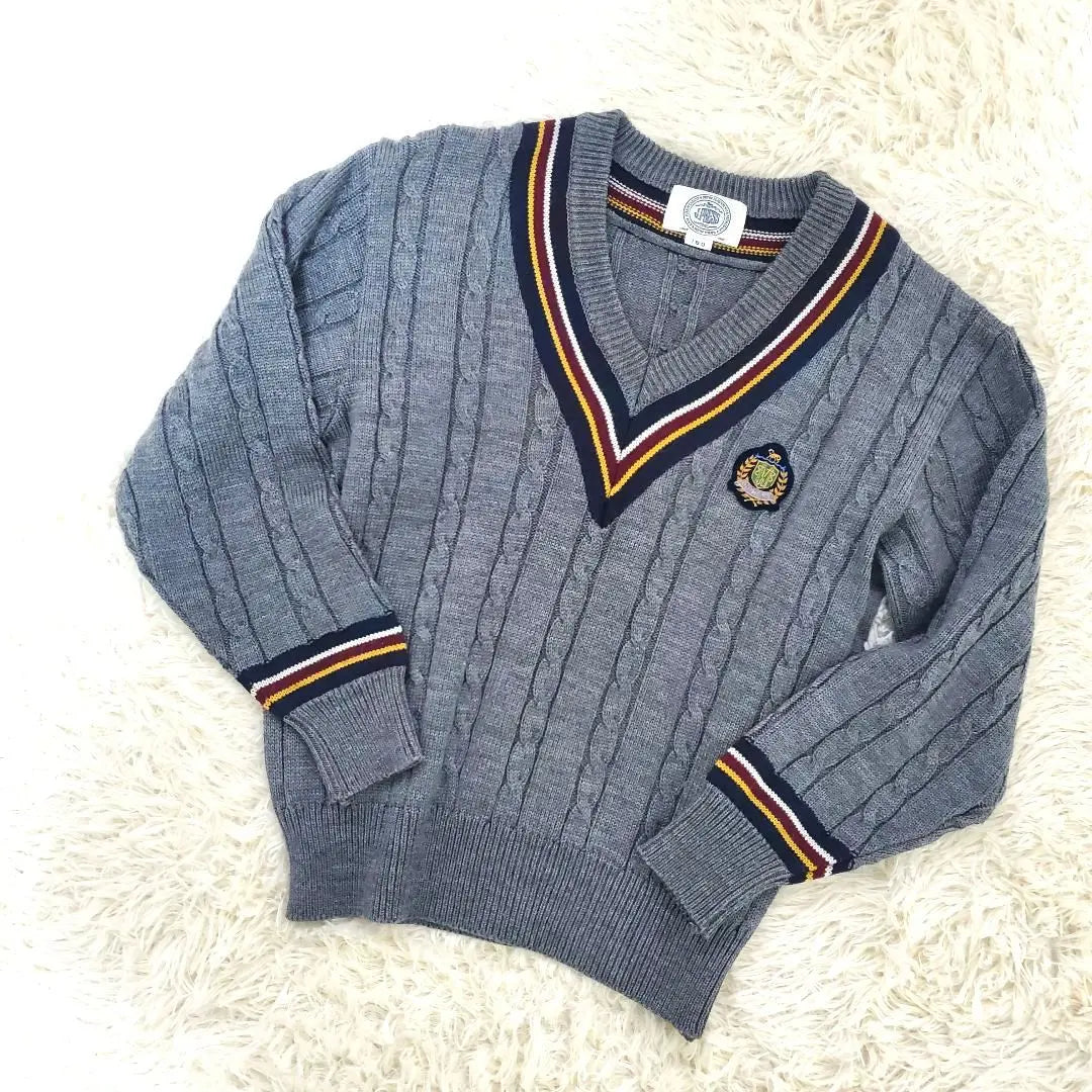 [Good condition] J.PRESS V-neck knit 150 Graduation ceremony Entrance ceremony