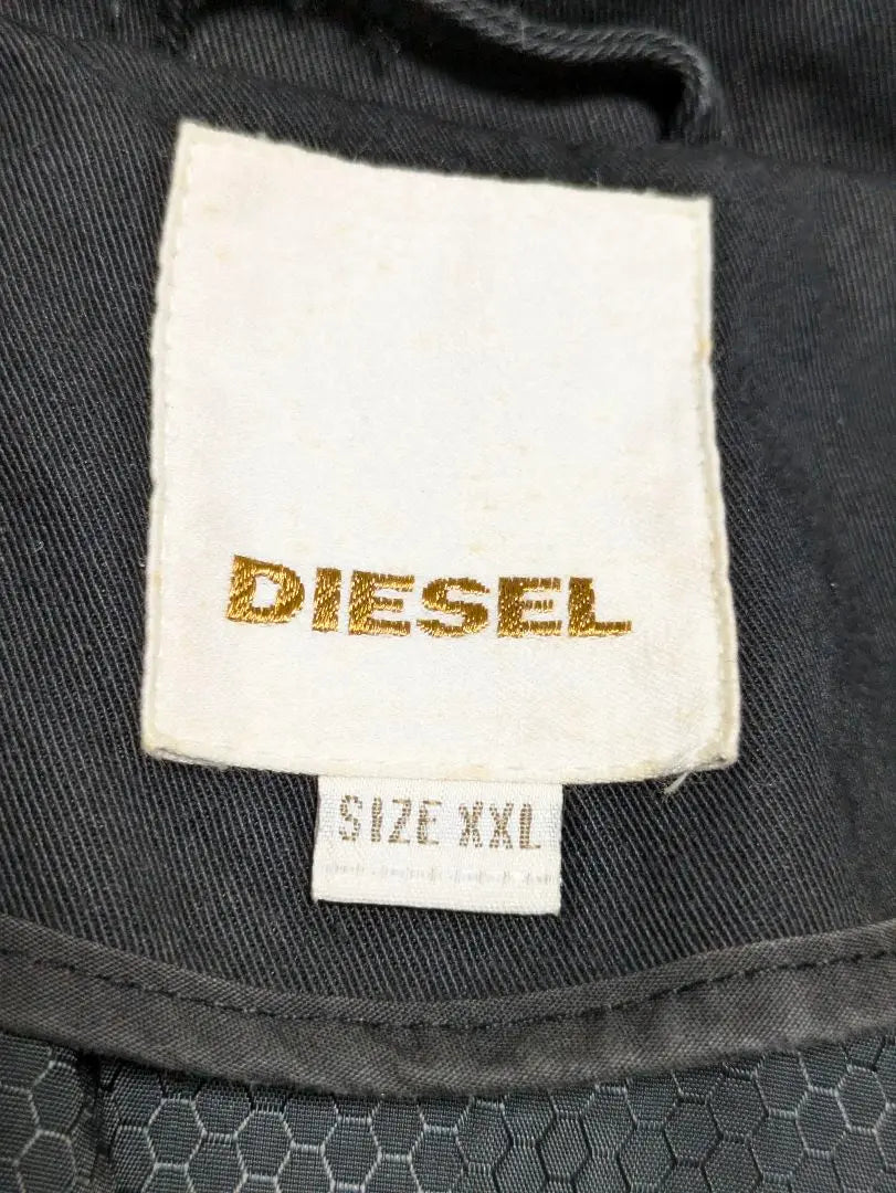 [Rare] Diesel oversized denim trench coat 3L black