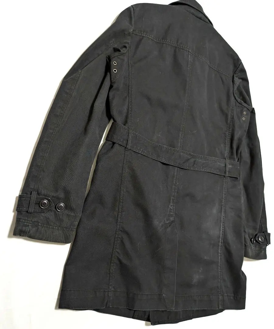 [Rare] Diesel oversized denim trench coat 3L black