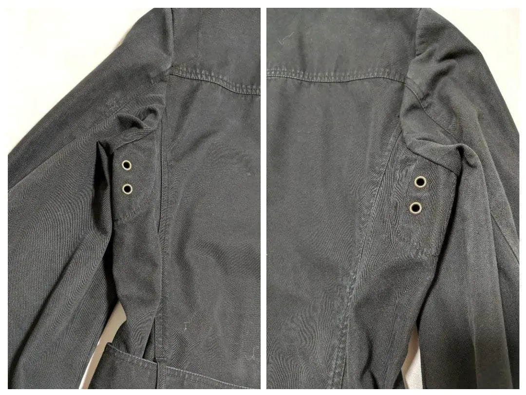 [Rare] Diesel oversized denim trench coat 3L black