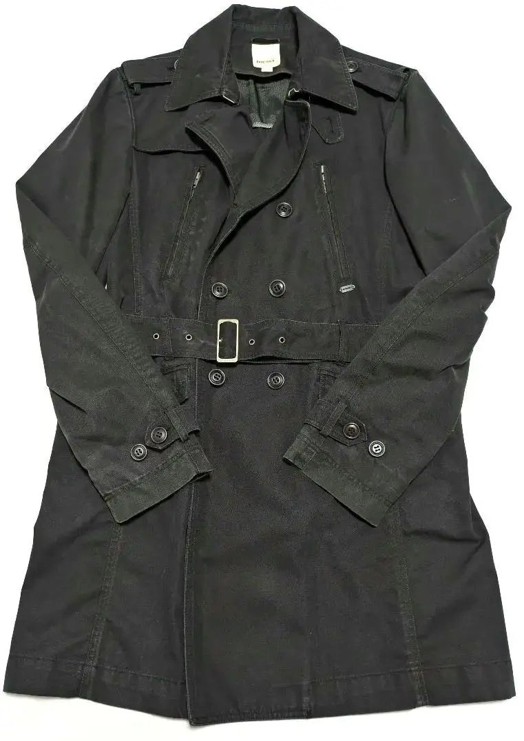 [Rare] Diesel oversized denim trench coat 3L black