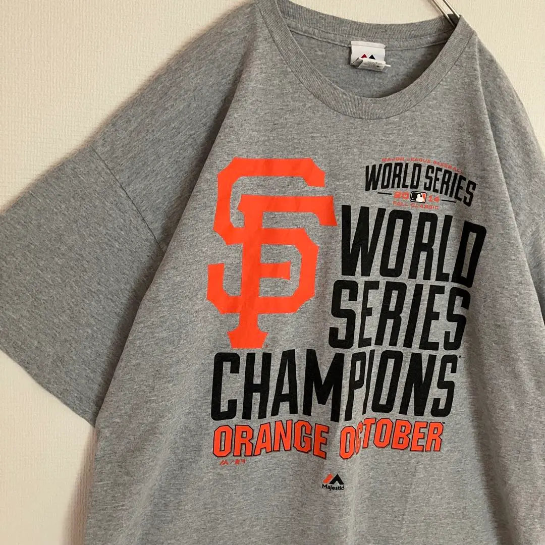 Super Over -size MLB Giants Major League Winning Limited T -shirt T -shirt marbled | 超オーバーサイズMLBジャイアンツメジャーリーグ優勝限定Tシャツtシャツ霜降り