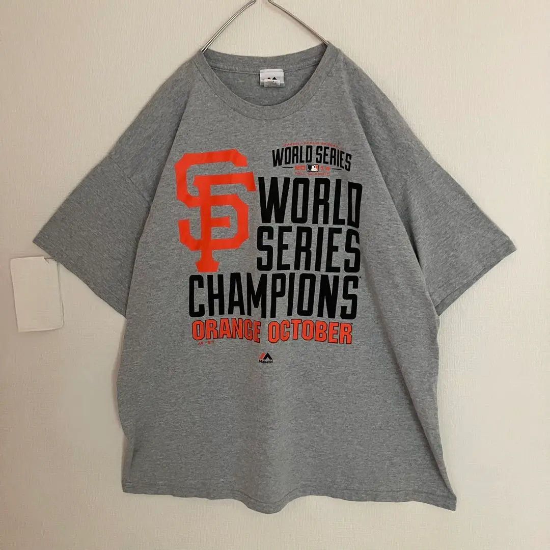 Super Over -size MLB Giants Major League Winning Limited T -shirt T -shirt marbled | 超オーバーサイズMLBジャイアンツメジャーリーグ優勝限定Tシャツtシャツ霜降り