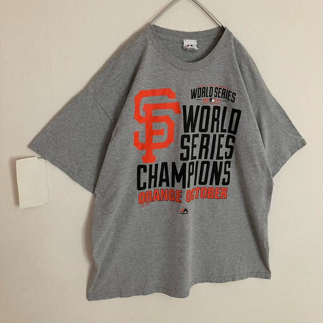 Super Over -size MLB Giants Major League Winning Limited T -shirt T -shirt marbled | 超オーバーサイズMLBジャイアンツメジャーリーグ優勝限定Tシャツtシャツ霜降り