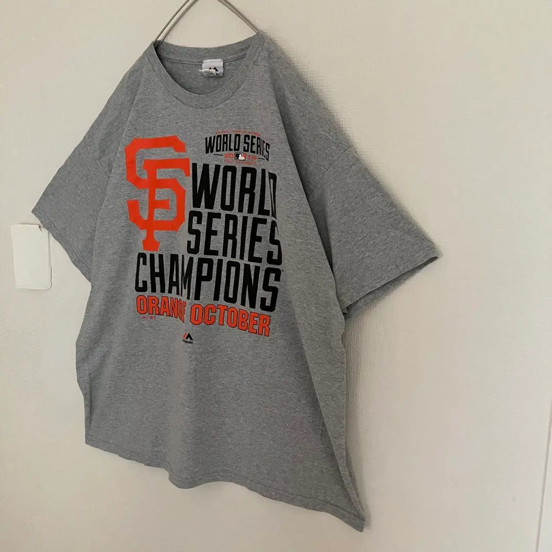 Super Over -size MLB Giants Major League Winning Limited T -shirt T -shirt marbled | 超オーバーサイズMLBジャイアンツメジャーリーグ優勝限定Tシャツtシャツ霜降り