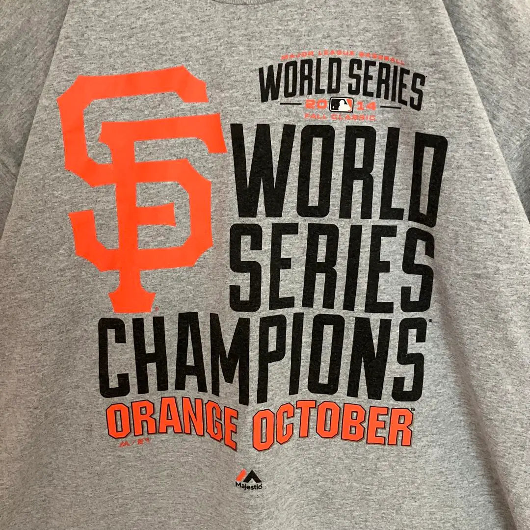 Super Over -size MLB Giants Major League Winning Limited T -shirt T -shirt marbled | 超オーバーサイズMLBジャイアンツメジャーリーグ優勝限定Tシャツtシャツ霜降り