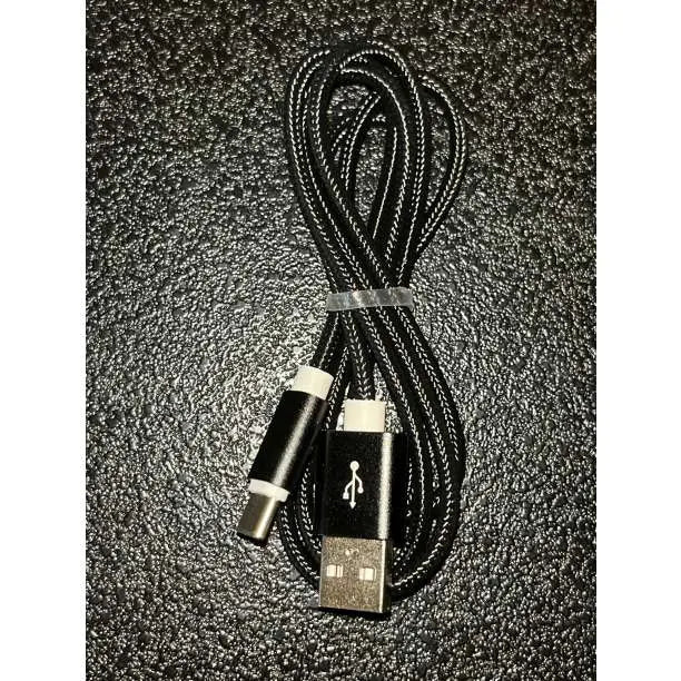 ▽Cable USB tipo C de 1 m, color negro, carga de alta calidad