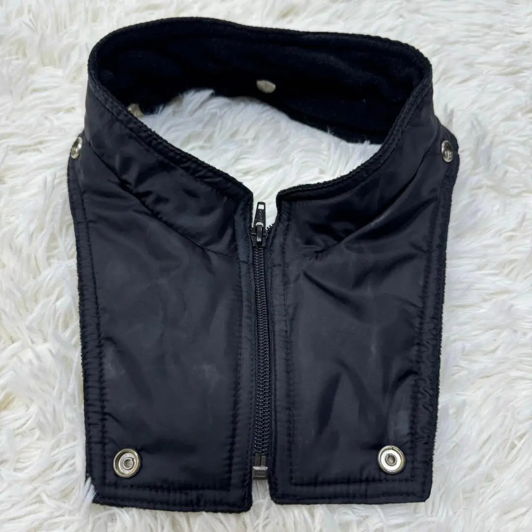 Chaqueta de piel de vaca negra de un solo jinete OUTLOW, talla L