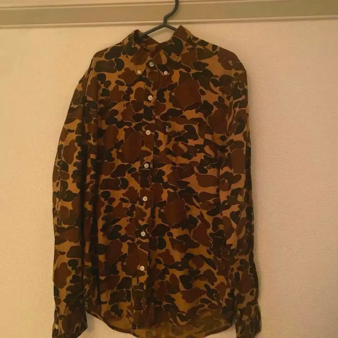 [Shirt] Levi's Camouflage Long Sleeve Shirt L Size