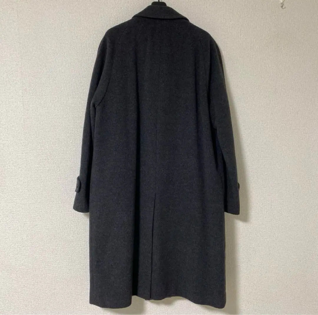 Men's long coat 100% cashmere Gray L Almost unused DMW