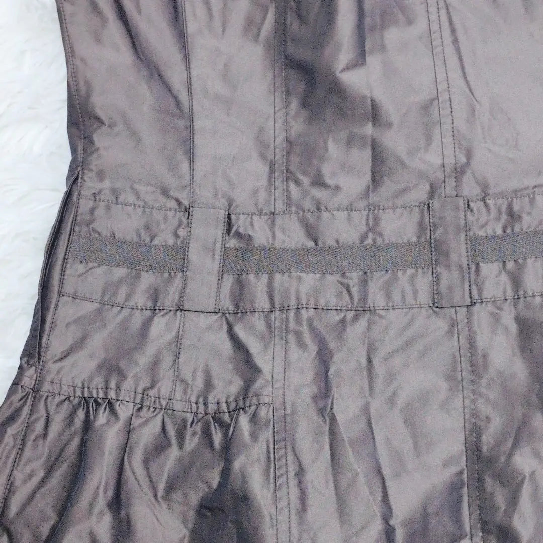 [Good condition] Brown vest M Spring/Autumn Women's Tunic Length | 【美品】ブラウンベスト M 春秋 レディース チュニック丈