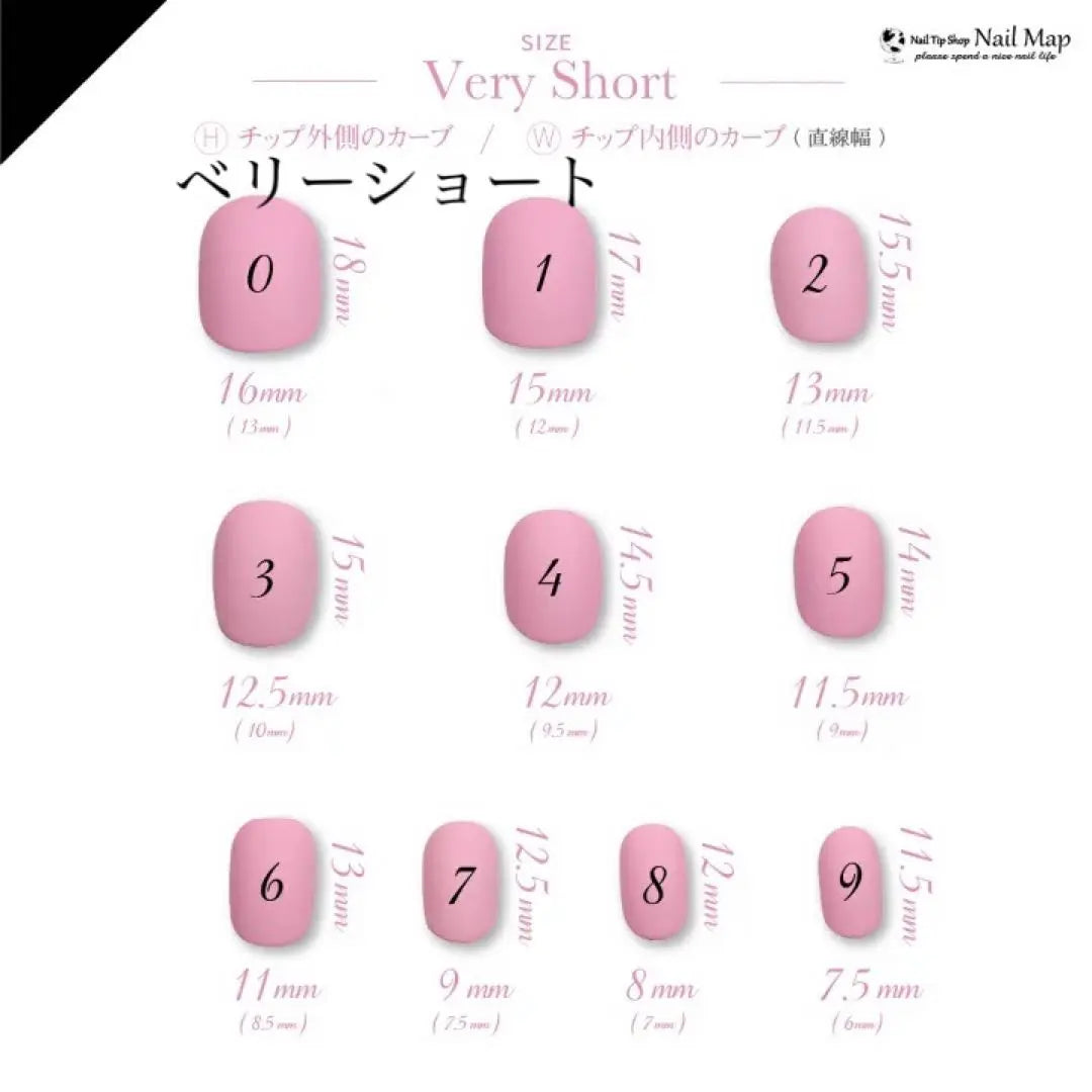 No.110 Very Short SS Size Nail Tip