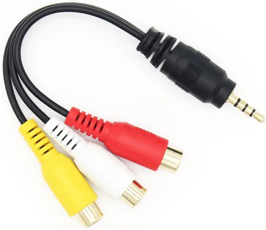 ★Cable auxiliar de audio macho de 3,5 mm y conector 3RCA macho de 3,5 mm★