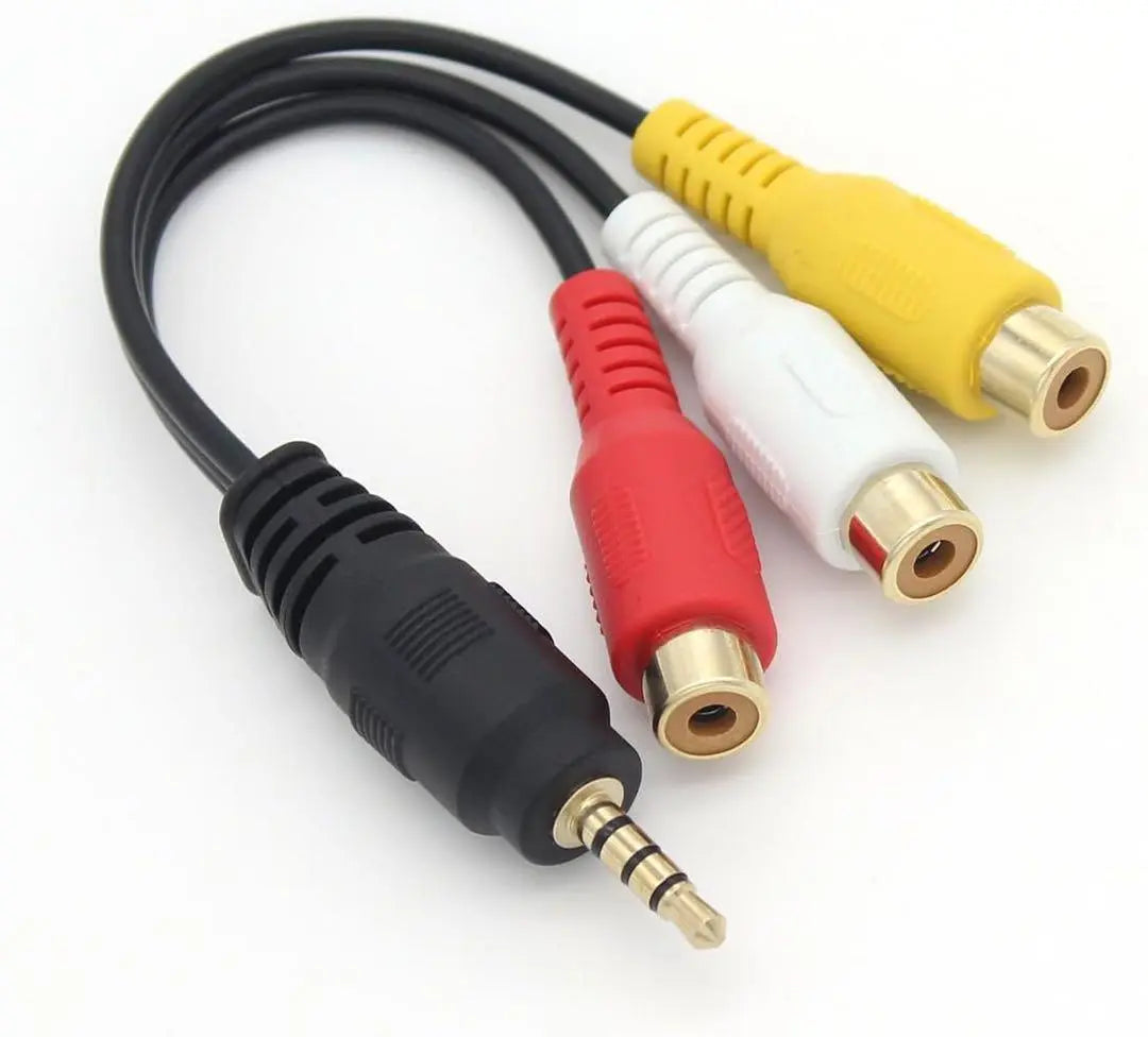 ★Cable auxiliar de audio macho de 3,5 mm y conector 3RCA macho de 3,5 mm★