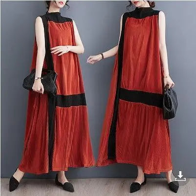 Large size women's long dress sleeveless spring/summer autumn new | 大きいサイズ レディース ロング　ワンピース　ノースリーブ　春夏 秋 新品