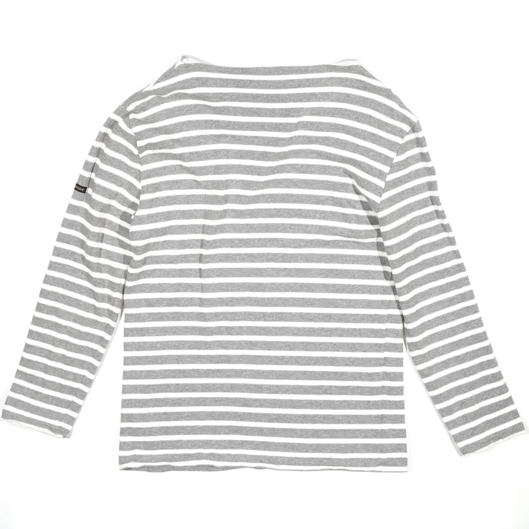 Le Minor Luminor Boat Neck Border Long T-Shirt Gray S