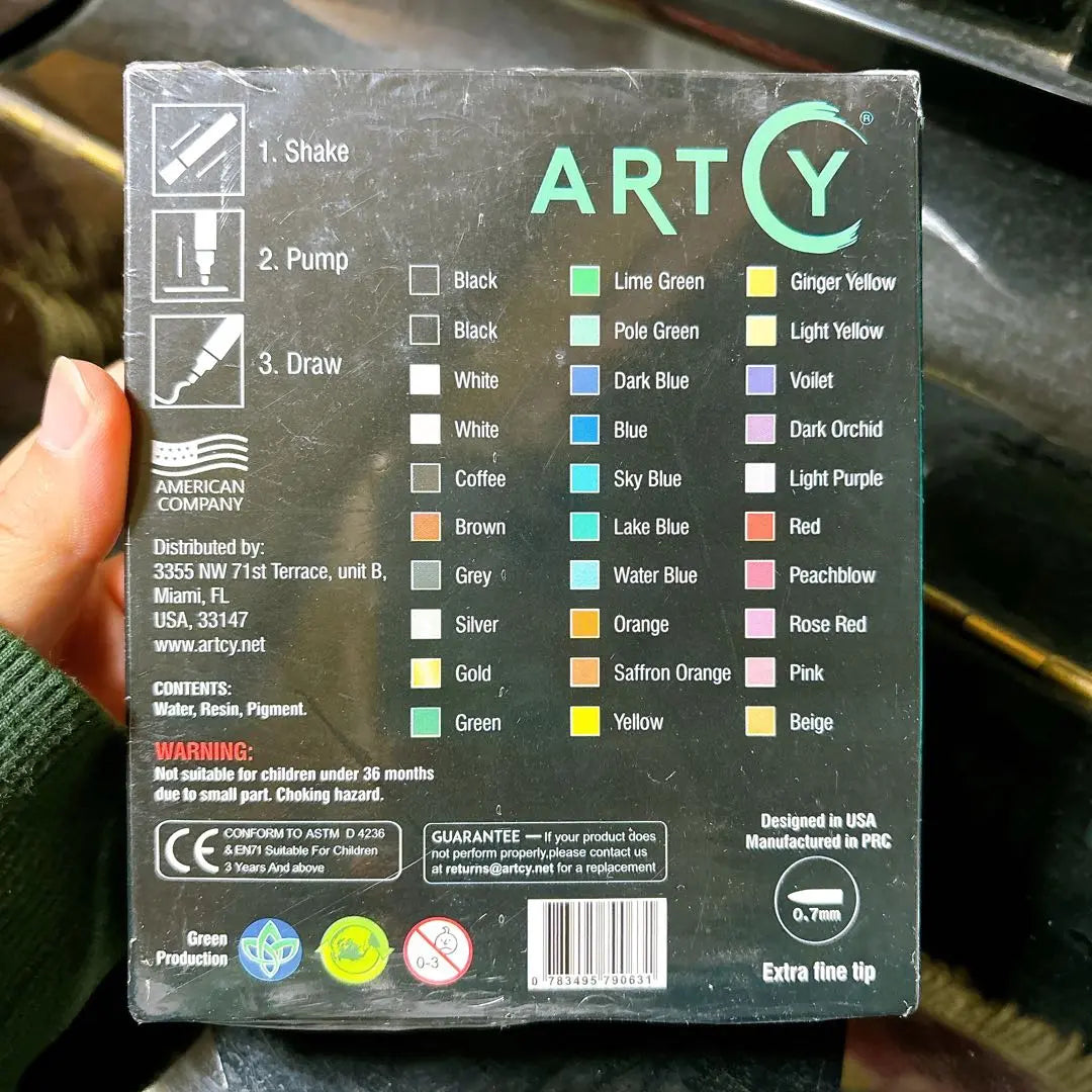 ARTCY Acrylic Paint Pen 30 Pieces Acrylic Paint Markers