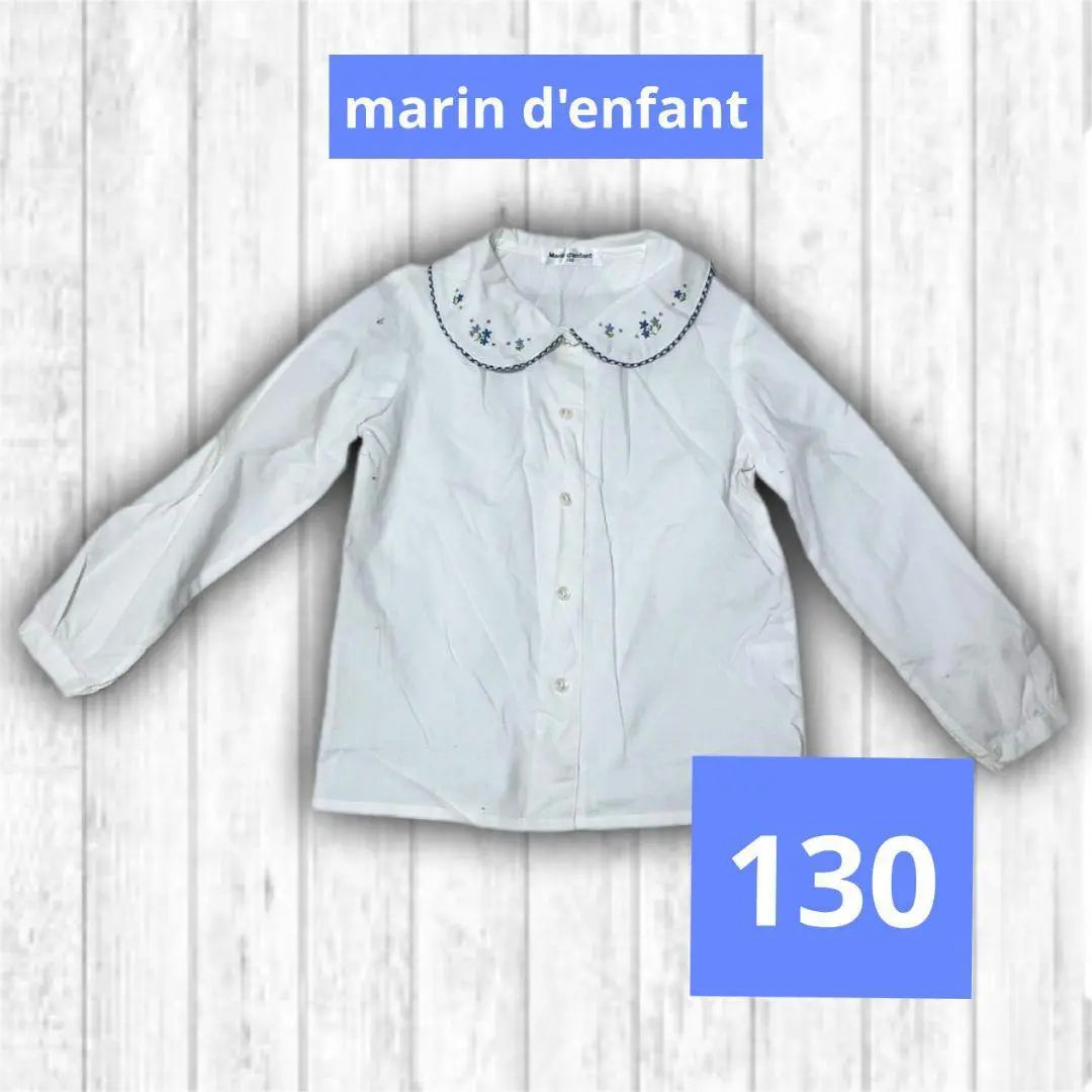 marin d'enfant collar embroidery blouse 130