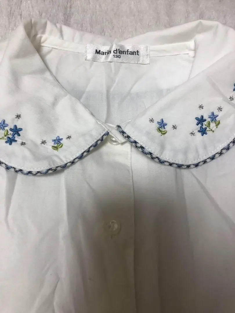 marin d'enfant collar embroidery blouse 130