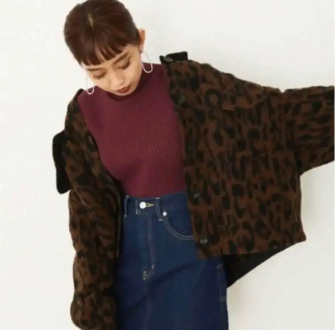 SLY WARMY OVER JK Chaqueta de abrigo con estampado de leopardo